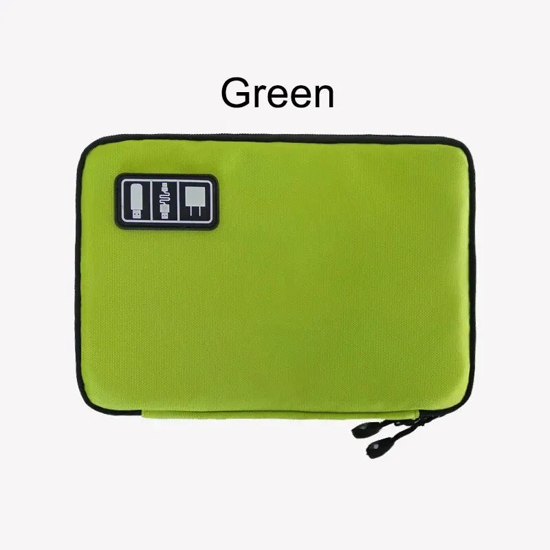 Double-Layer Travel Cable Organizer Bag