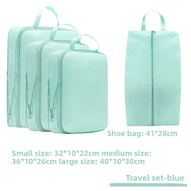 Luggage Organizer Packing Cubes – Compression Travel Set for Clothes