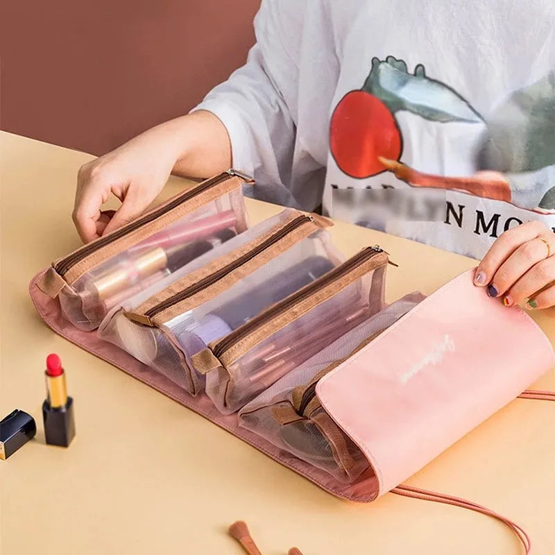 Waterproof Travel Toiletry Kit – Foldable Bag for Men & Women