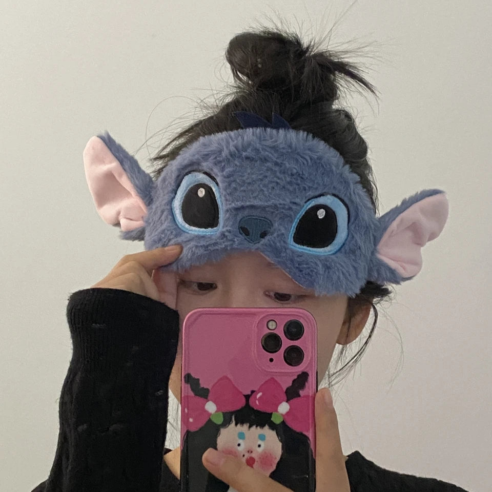 Stitch Neck Pillow with Hoodie – Disney Travel Comfort