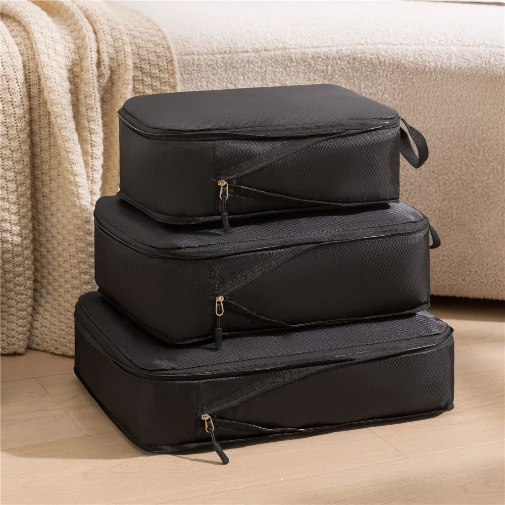 Portable Compression Packing Cubes – Tidy & Maximize Suitcase Space