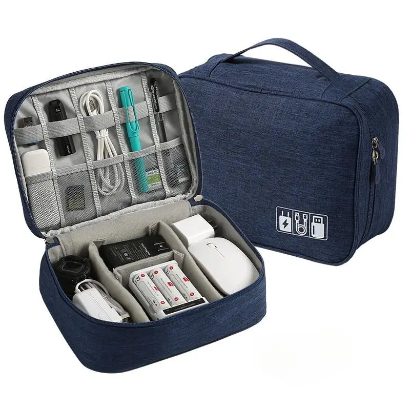 Compact Electronic Cable Organizer – Travel Tech Case