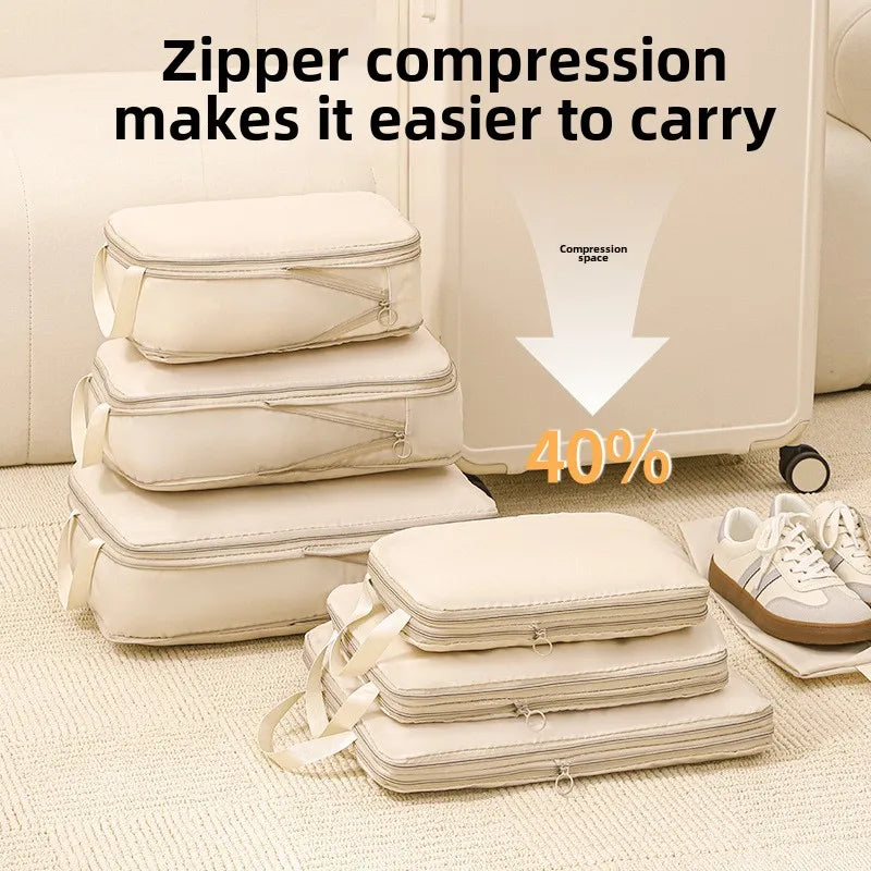 Luggage Organizer Packing Cubes – Compression Travel Set for Clothes