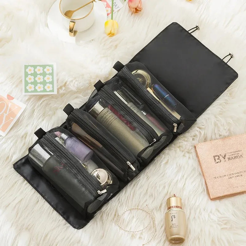 Waterproof Travel Toiletry Kit – Foldable Bag for Men & Women