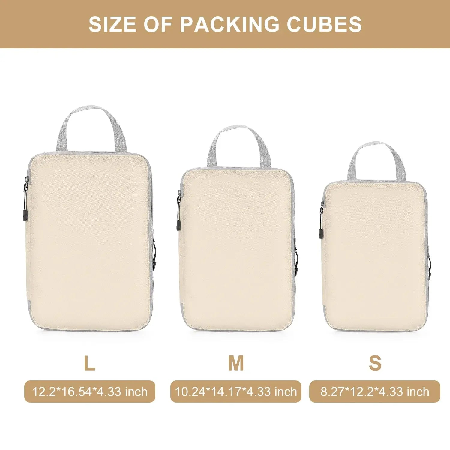 Compression Packing Cubes for Travel – Lightweight Space-Saving Organizers