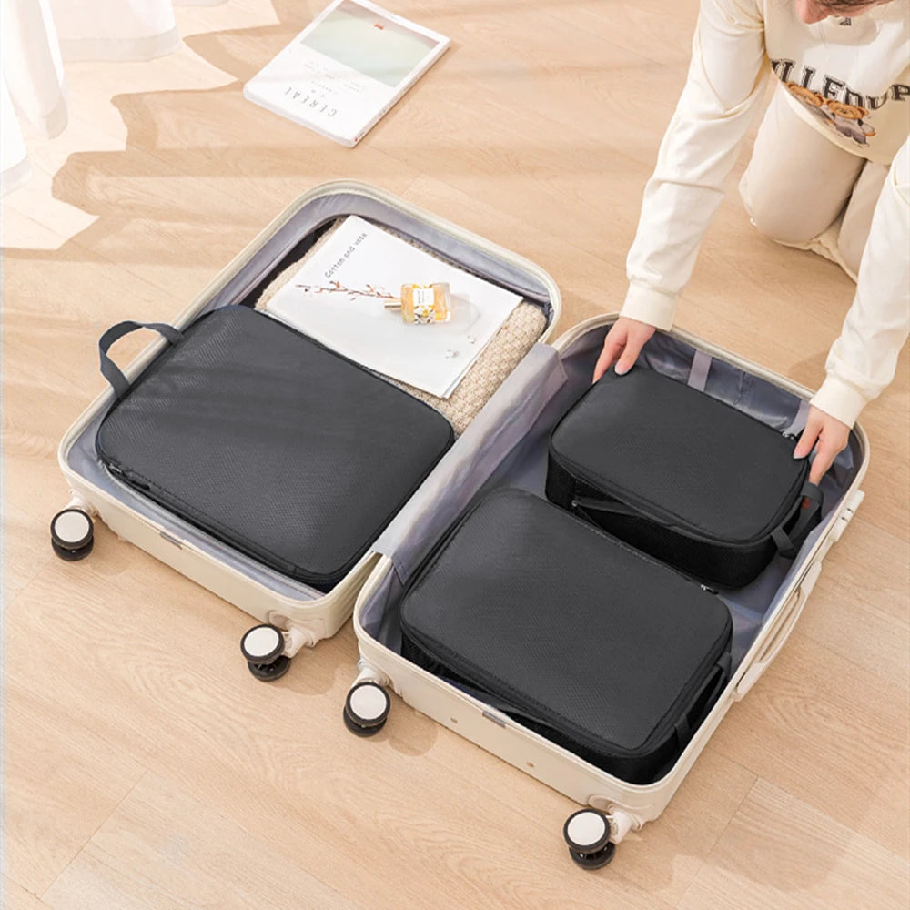 Portable Compression Packing Cubes – Tidy & Maximize Suitcase Space