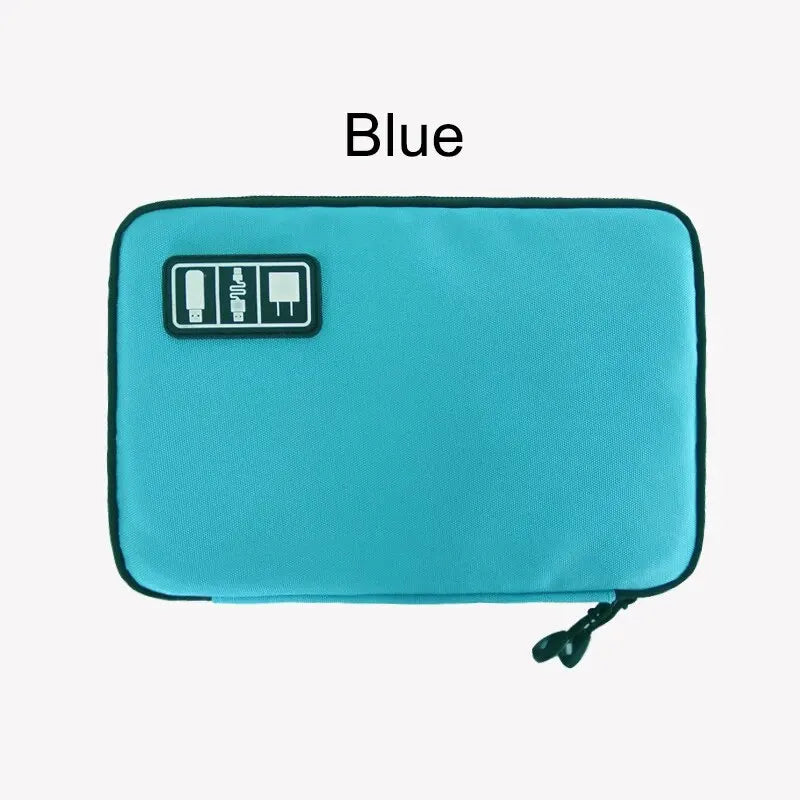 Double-Layer Travel Cable Organizer Bag