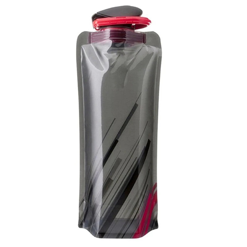 Foldable Water Bottle with Carabiner Clip