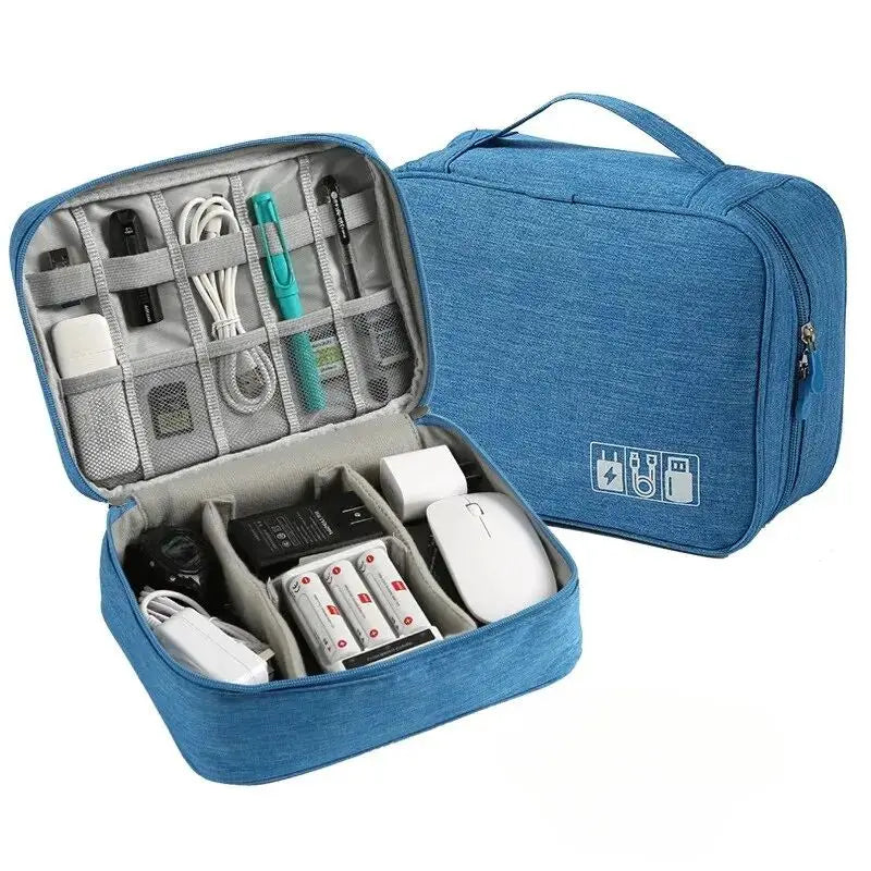 Compact Electronic Cable Organizer – Travel Tech Case