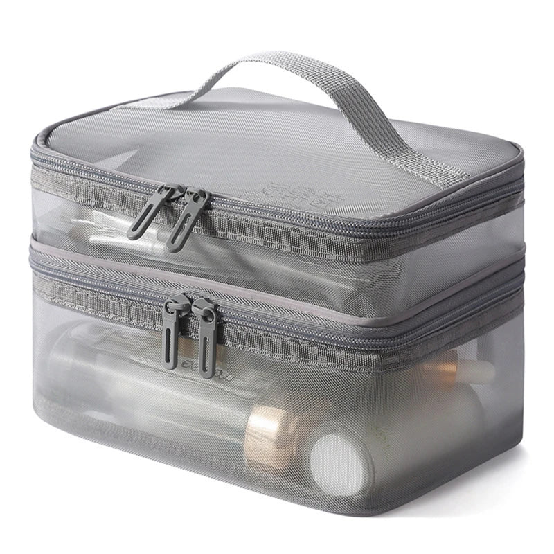 Portable Toiletry Organizer – Foldable Travel Wash Bag for Essentials