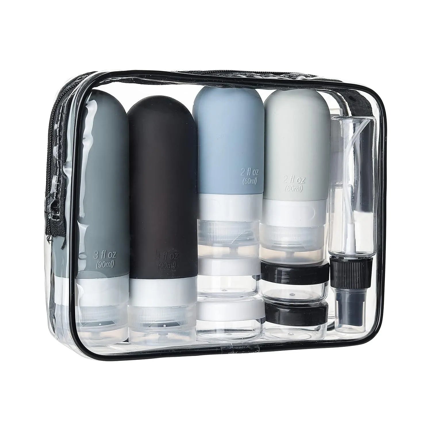 Portable Travel Containers for Shampoo, Soap, and Lotion – TSA Size