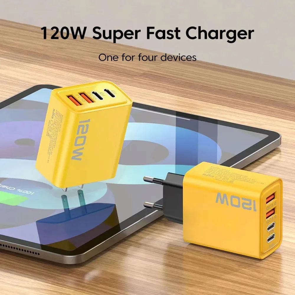 Universal Travel Charger with 4 USB Ports