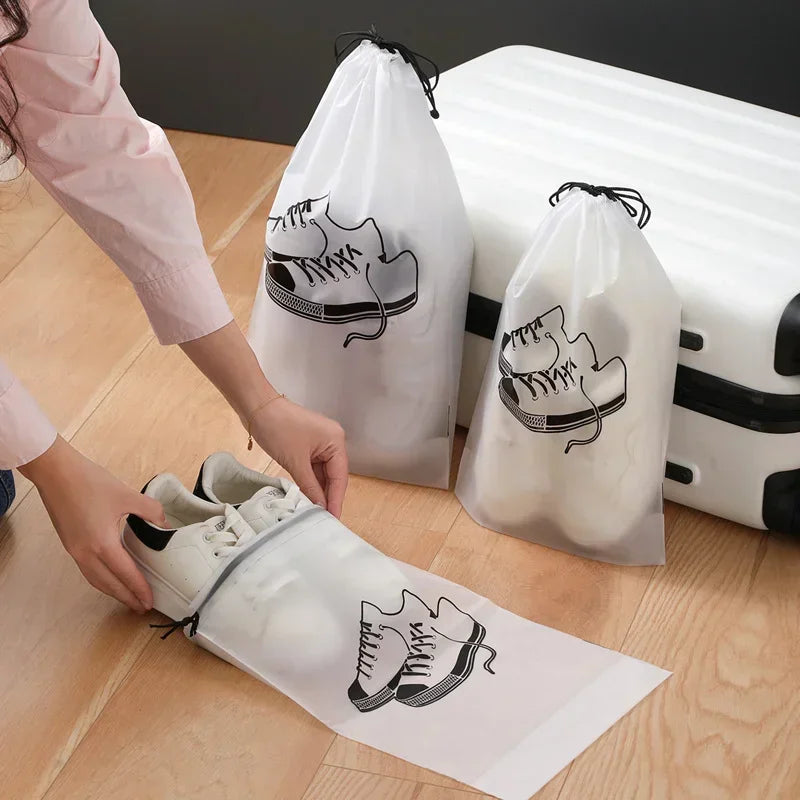 Transparent Shoe Pouch for Easy Identification