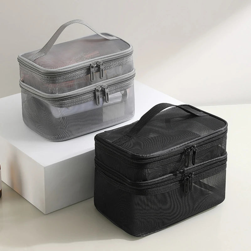 Portable Toiletry Organizer – Foldable Travel Wash Bag for Essentials