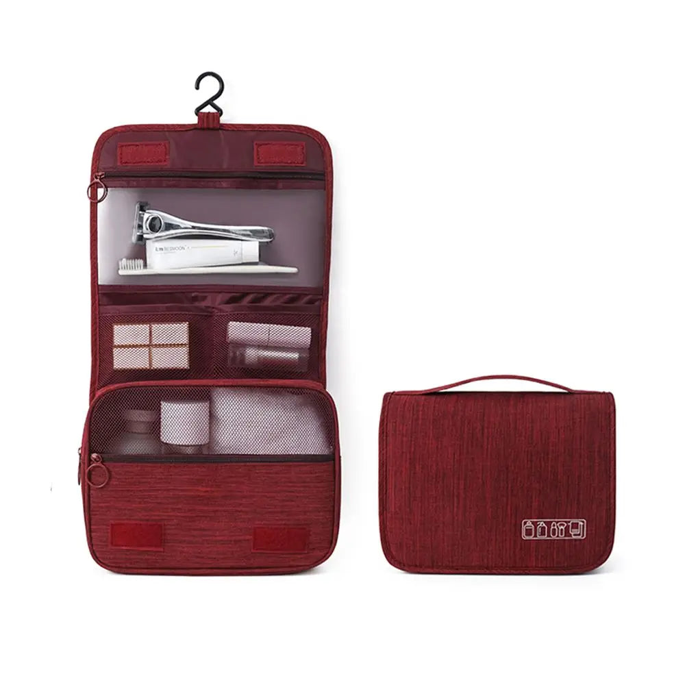 Hanging Toiletry Bag for Travel – Space-Saving Foldable Storage Pouch