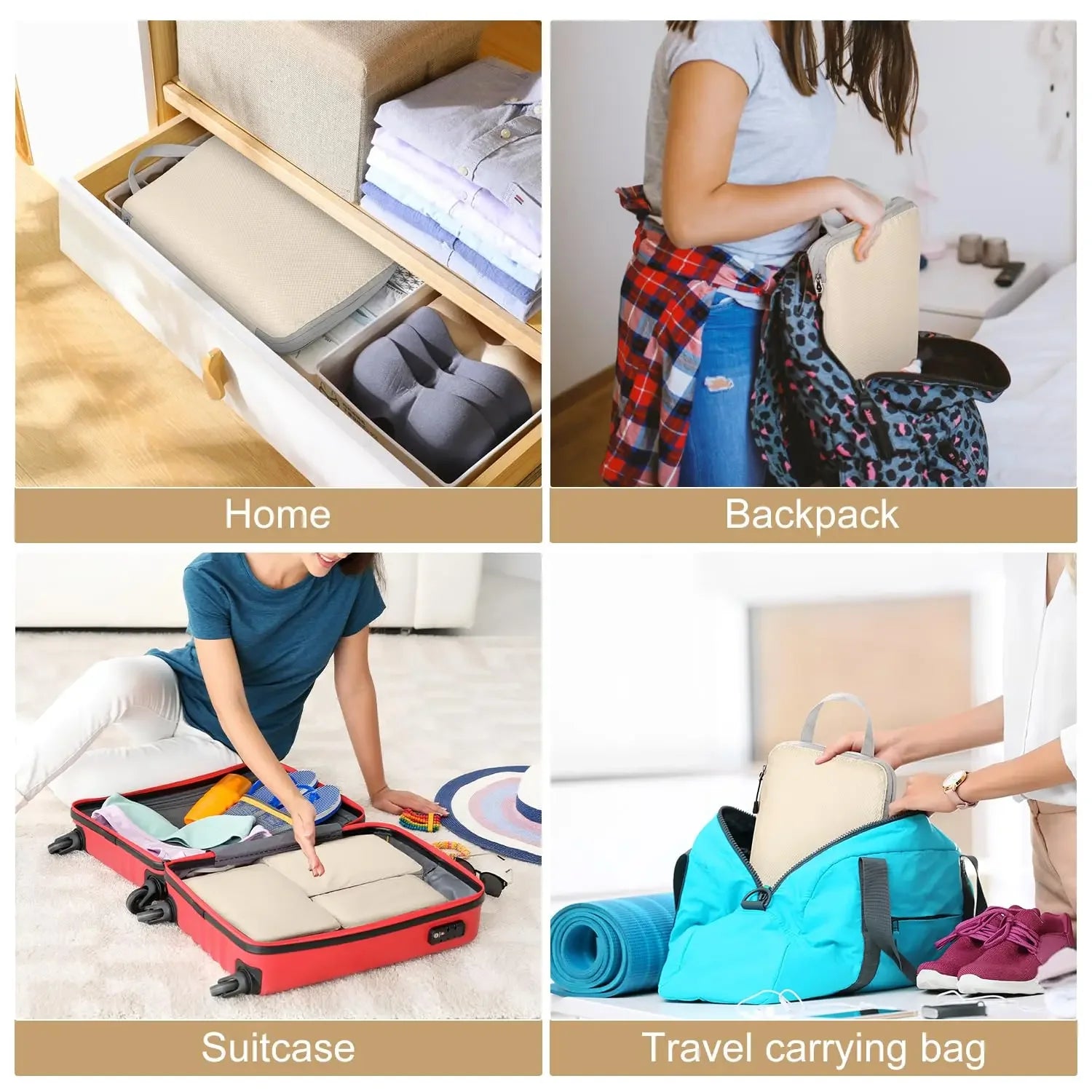 Compression Packing Cubes for Travel – Lightweight Space-Saving Organizers