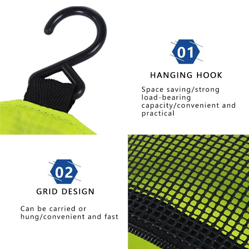 Compact Hanging Toiletry Bag for Travel – Lightweight & Foldable Design