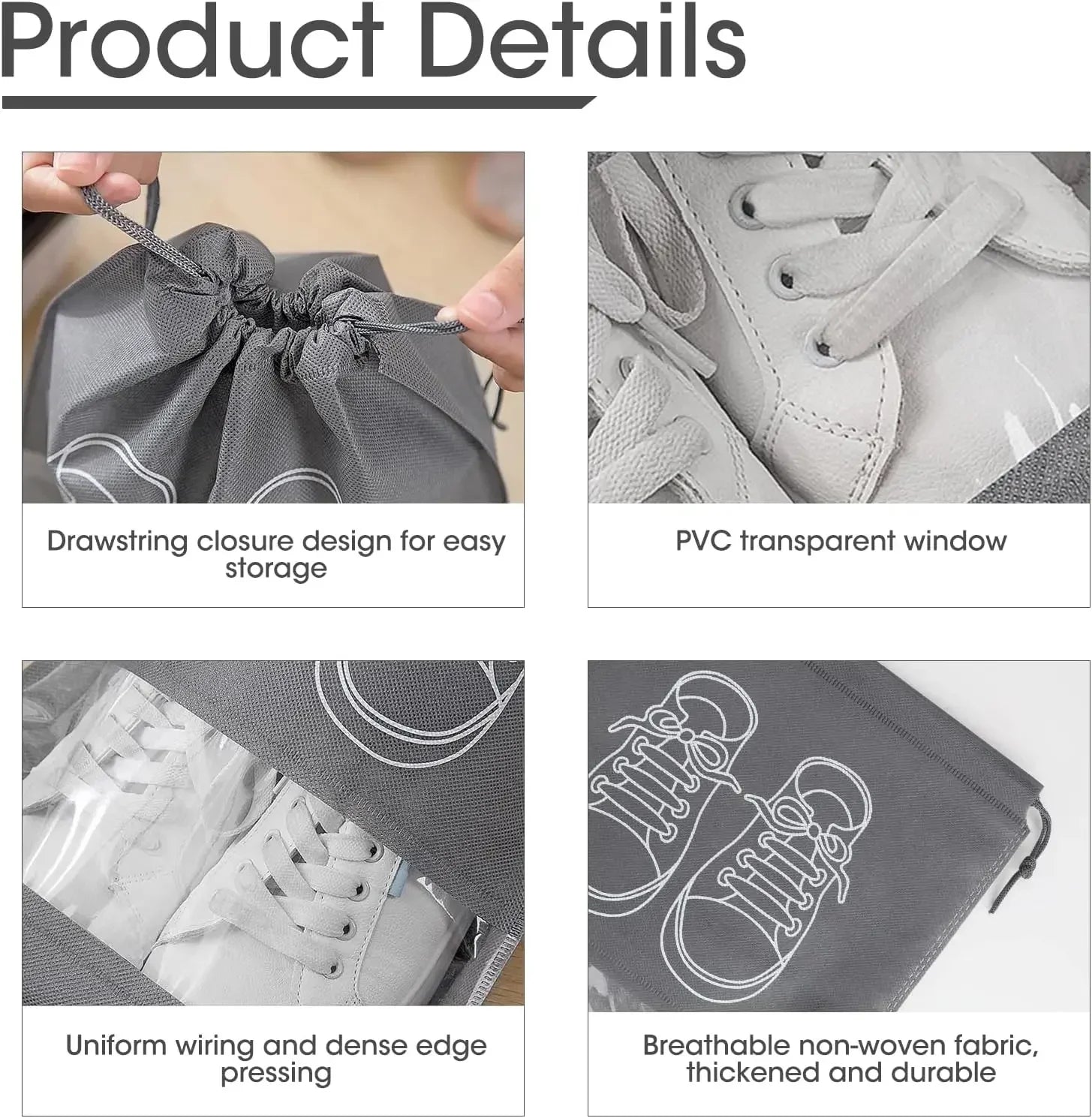Double Shoe Travel Organizer – Space-Saving Design