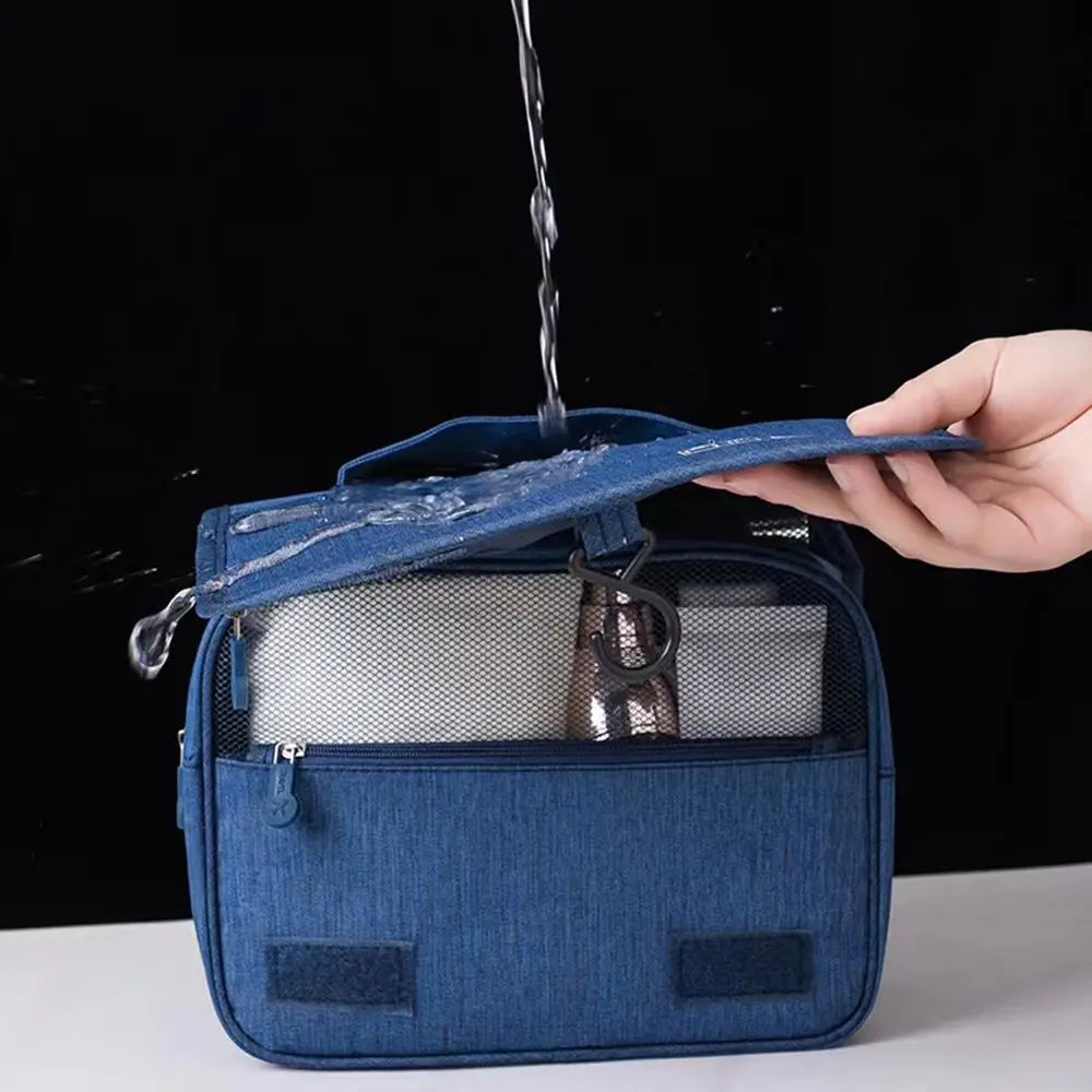 Hanging Toiletry Bag for Travel – Space-Saving Foldable Storage Pouch